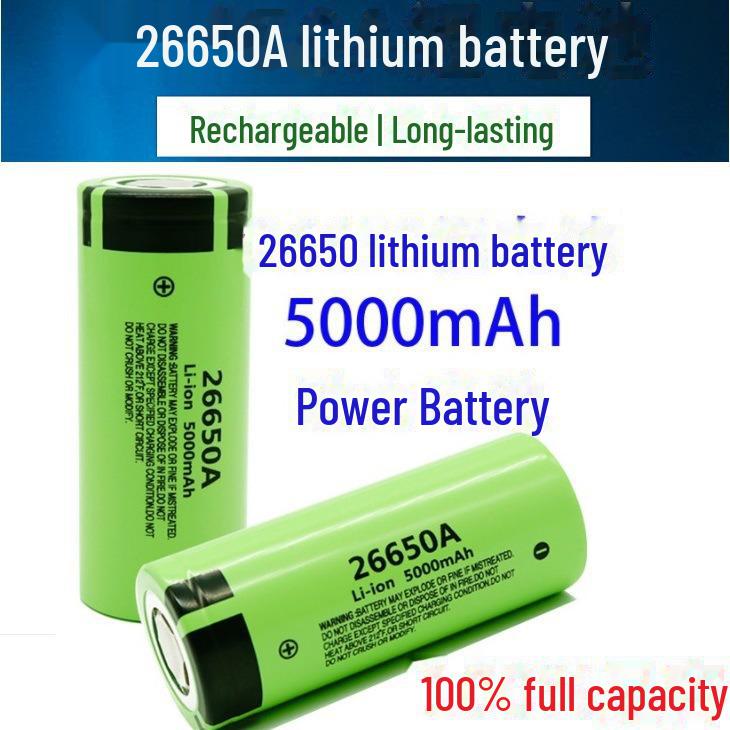 Panasonic NCR26650A 5000mAh 5C Lithium Battery for High-Power Flashlights