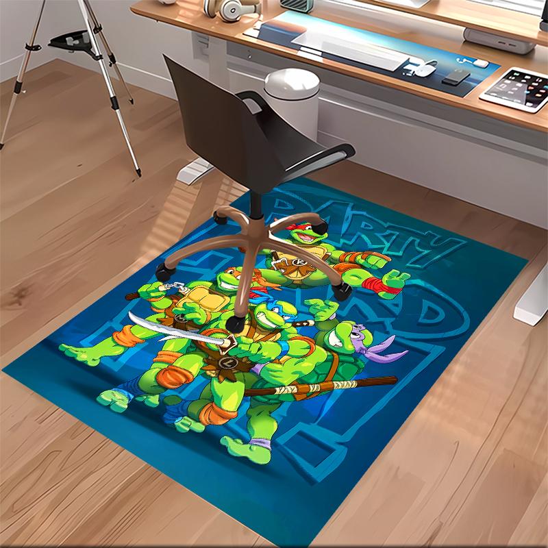 Teenage Mutant Ninja Turtles Printed Absorbent Washable Carpet, Non-Slip Bathroom Mats, Kitchen Rugs, Yoga Mat,Living Room Entrance, Camping Picnic Ru