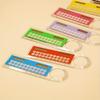 Mini Ultra-Thin Ruler with Solar Calculator & Magnifying Glass - Multi-Function School & Office Supplies, Durable Plastic, Ideal for Students