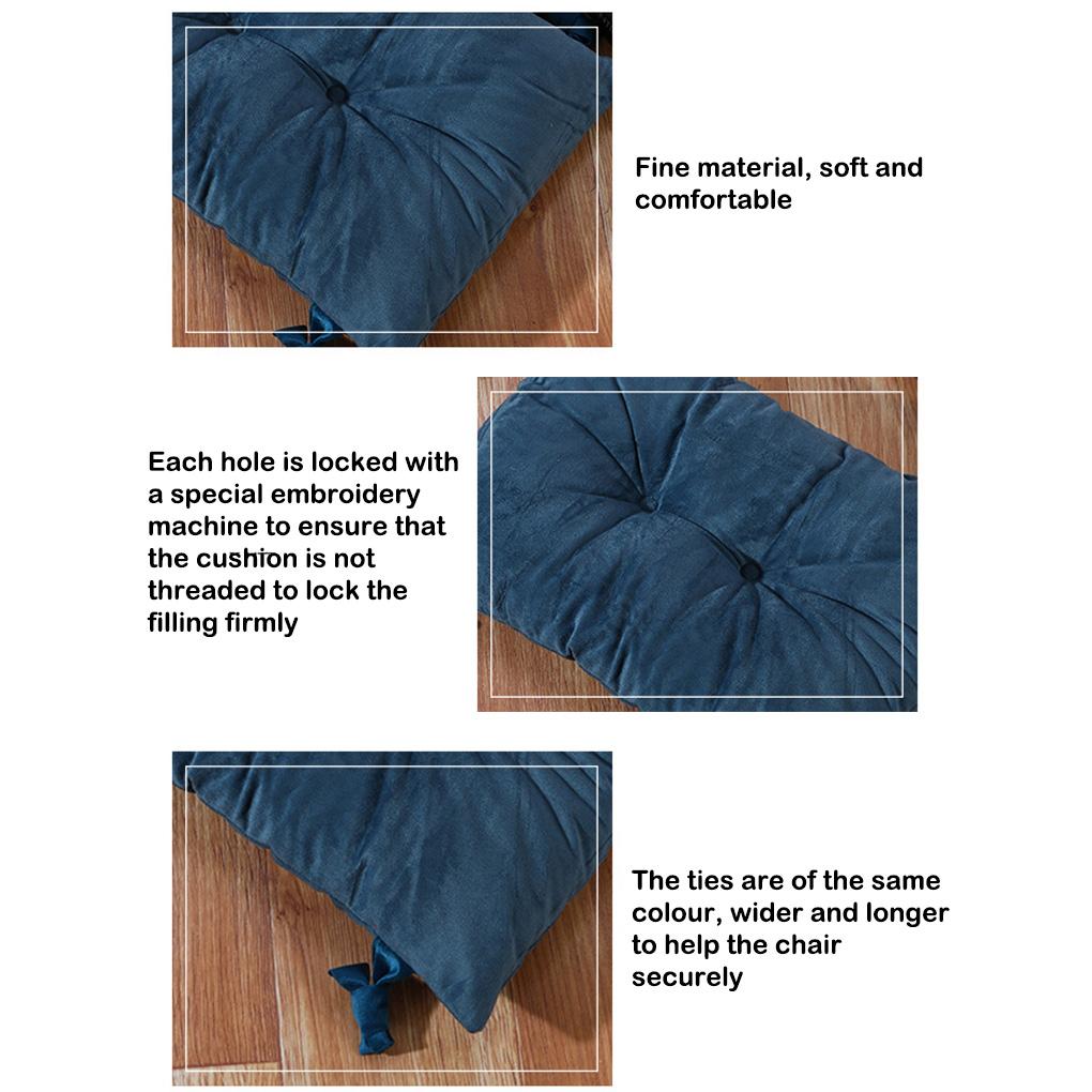 Chair Cushion Seat Pad Stool Mat Floor Pillow Thickening Anti-Slide Solid Color for Bedroom Dressing Student Yoga