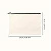 Linen Teacher‘s Day Gifts with Zipper Lightweight Stationery Storage Bag Portable Multi-functional Makeup Bag Teacher Pencil