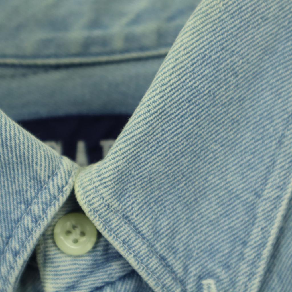 GAP 90s Old Long sleeve Denim shirt S blue Men's Used
