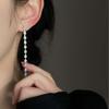 Luxurious Sparkling Zircon Stud Earrings for Women Fashion Long Tassel Teardrop Shaped Earrings Wedding Party Jewelry Gifts