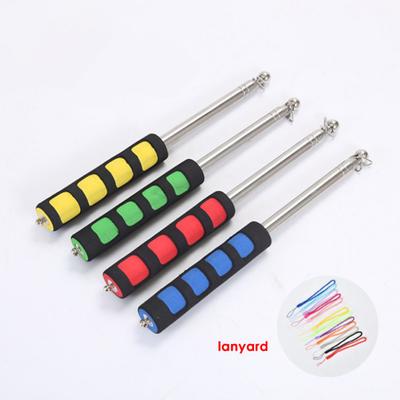 140/200cm Lightweight Handheld Flagpole Comfortable Grip Sturdy Stainless Steel Telescopic Flag Pole