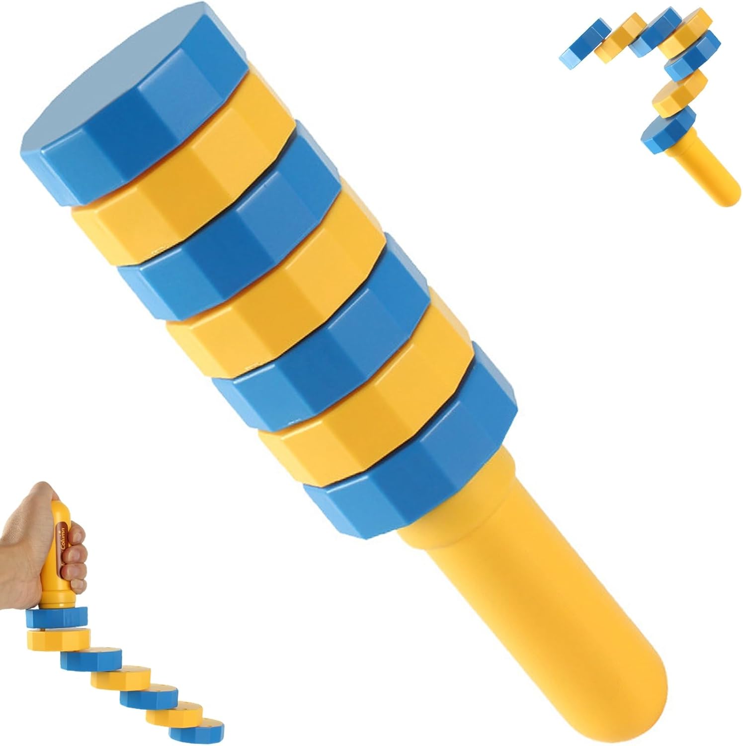 

Ручные деревянные балансиры, Набор для балансировки из дерева, Сенсорная игрушка для балансировки для координации рук и глаз для детей, Координация и моторика, Креативная игра жёлтый