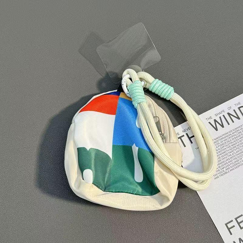 Trendy Colorful Soft Small Backpack with Coin Purse, Hand Strap & Contrasting Color Lanyard Pendant