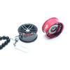 Glossy Shock Absorber Chain Pendant Hip-hop Hanging Ornament Car Wheel Hub Pendant  Rearview Mirror
