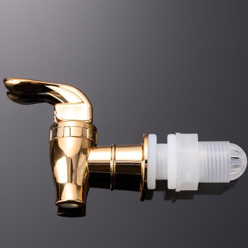 BPA Free Beverage Faucet Food Grade Electroplated Plastic Tap Valve for 5 Gallon Water Bucket Home Bar Drink Dispenser