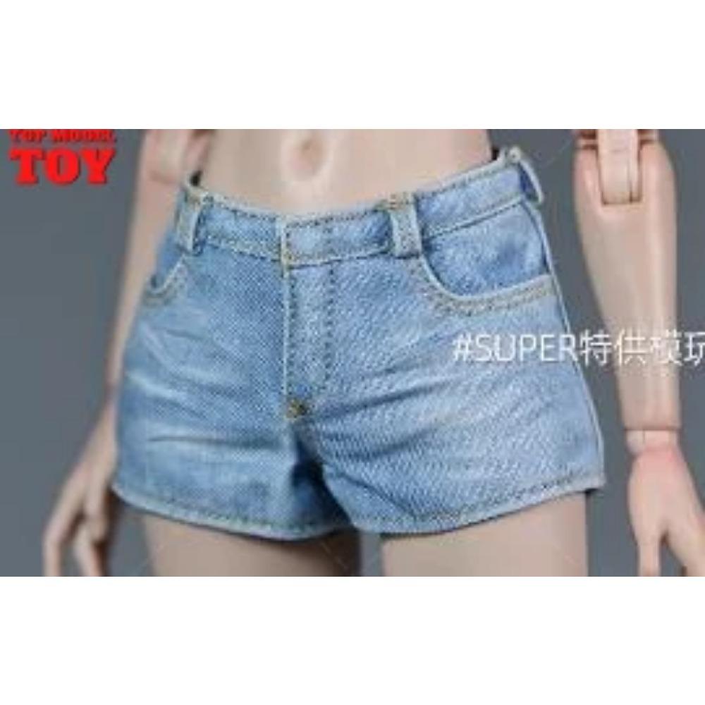 1/6 Roztrhané tričko Džínové šortky Kalhoty Vesta Kryt nohou Oblečení Modelová postava 12'' TBL JO Worldbox Akční figurka ženského vojáka Tělo