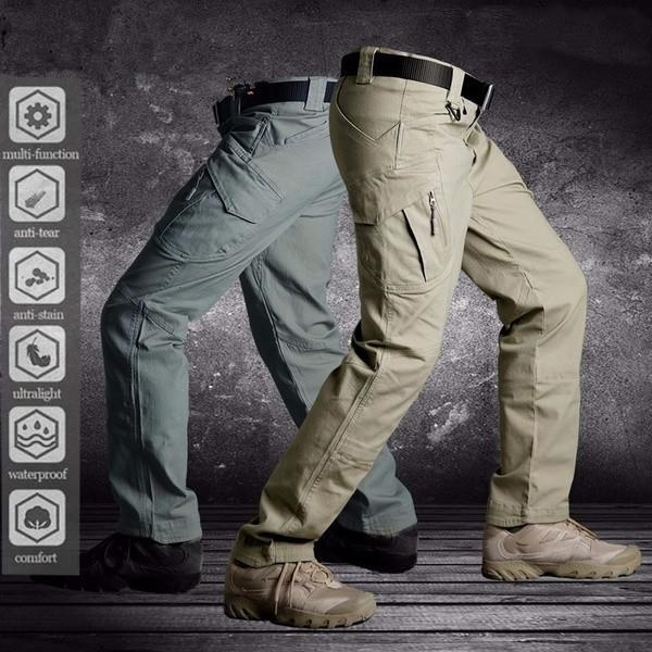 Men's Waterproof Outdoor Tactical Trousers Multipocket Breathable Work