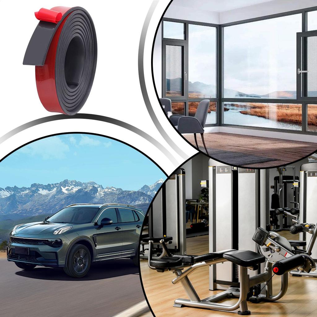 Rubber mats Non-Slip Waterproof Insulation Sealing Adhesive Strip for Window Liner Automotive Home Industrial Environments