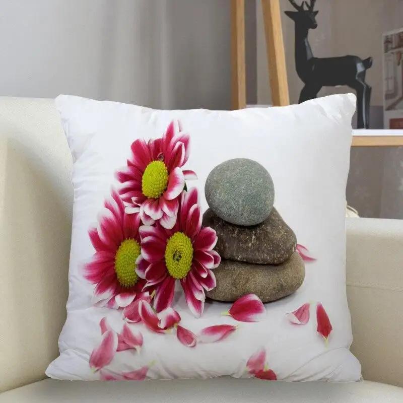 New Zen Stone Pillowcase Sofa Decoration Cushion Cover  Home