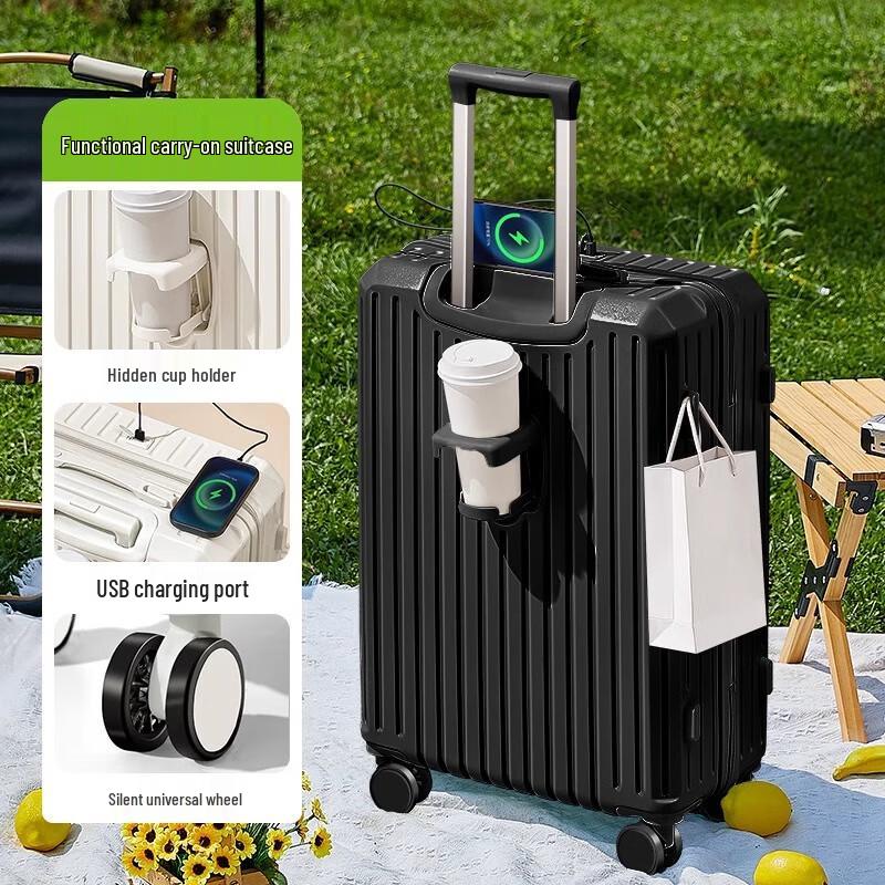 Maifa Multi-functional USB Charging Hardshell Luggage 20 inch