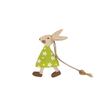10pcs Wooden Easter Bunny Pendant Creative Home Holiday Desktop Decoration Wooden Crafts Hanging Decoration