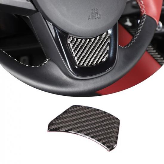 

Carbon Fiber Steering Wheel Lower Cover Trim For Toyota GR Supra A90 -
