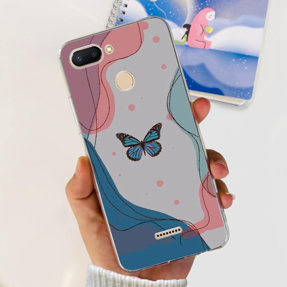For Xiaomi Redmi 6 6A Case Cute Painted Cover Clear Silicone Phone Case Soft TPU Shell For Redmi 6A Redmi6 Redmi6A Fundas Bumper