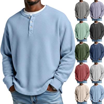 Pull Tricot Décontracté à Col pour Homme - Manches Longues pour Tenue Quotidienne