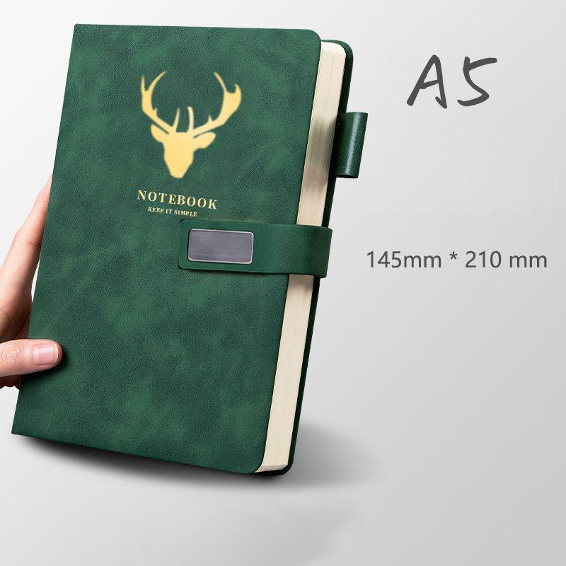 A5 Leather Notebook Diary Custom Logo Business Journal Writing Genuine Leather Handmade