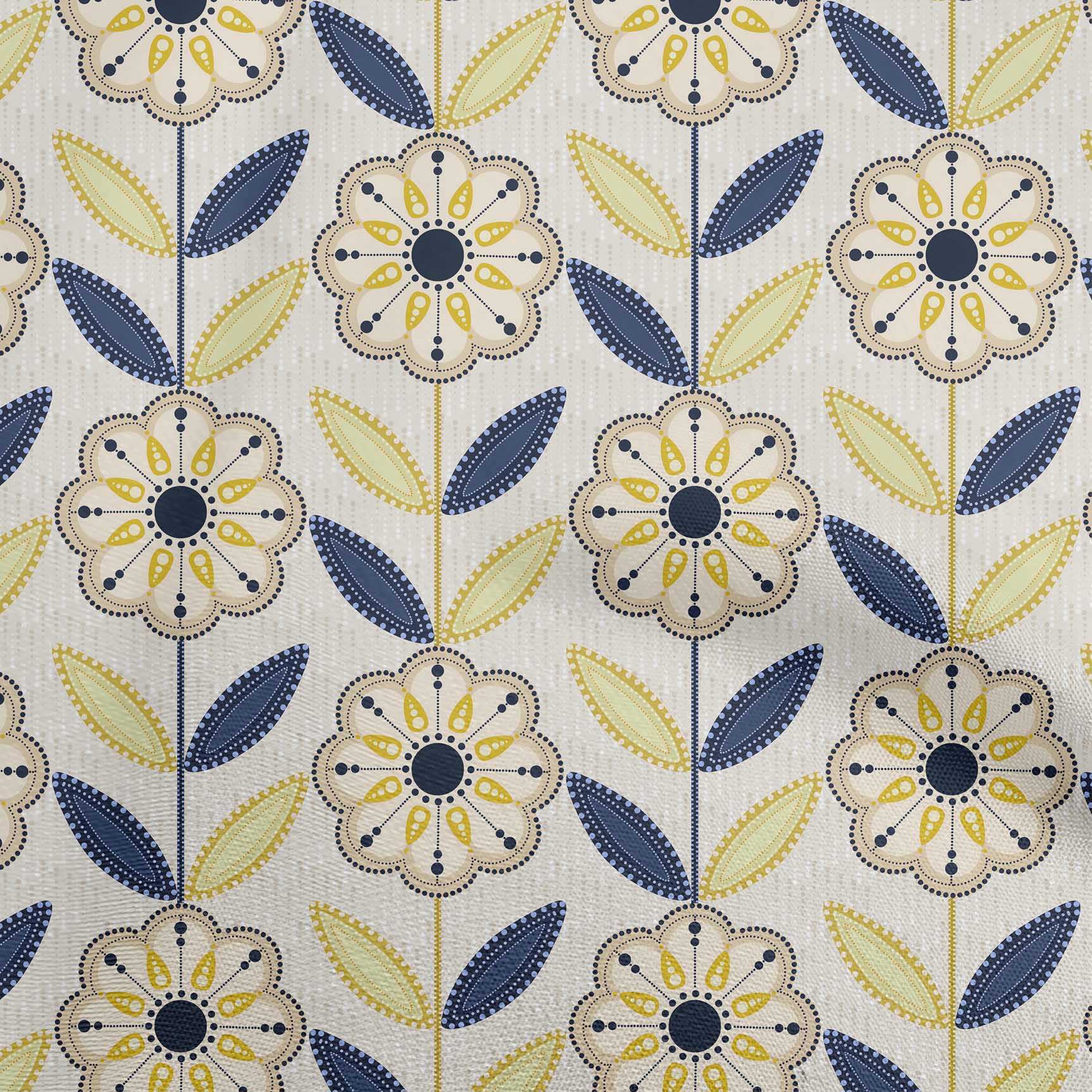 

oneOone Cotton Flex Gray Fabric Dotted Floral Quilting Supplies Print Sewing Fabric By The Yard 40 Inch 42 Inch Wide - Viscose Chiffon жовтий