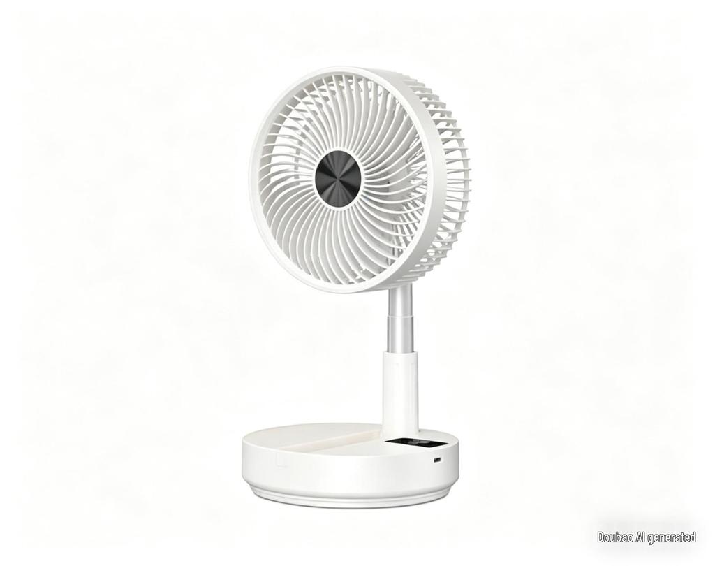 Folding Telescopic USB Charging Fan for Travel, Home, and Desktop Use