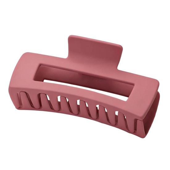 Hair Claw for Women, Frosted Rectangle Hair Clip, Hollow Design Back Head Hair Claw, Large Size Shark Hair Clip for Daily Wear Party Gathering Outing