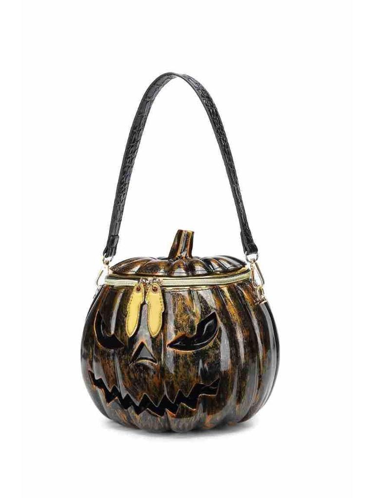 2024 Trendy Halloween 3D Pumpkin Head Shoulder Bag for Women