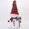 Christmas Snowman Plush Ornaments and Santa Doll Photo Props for Store Displays