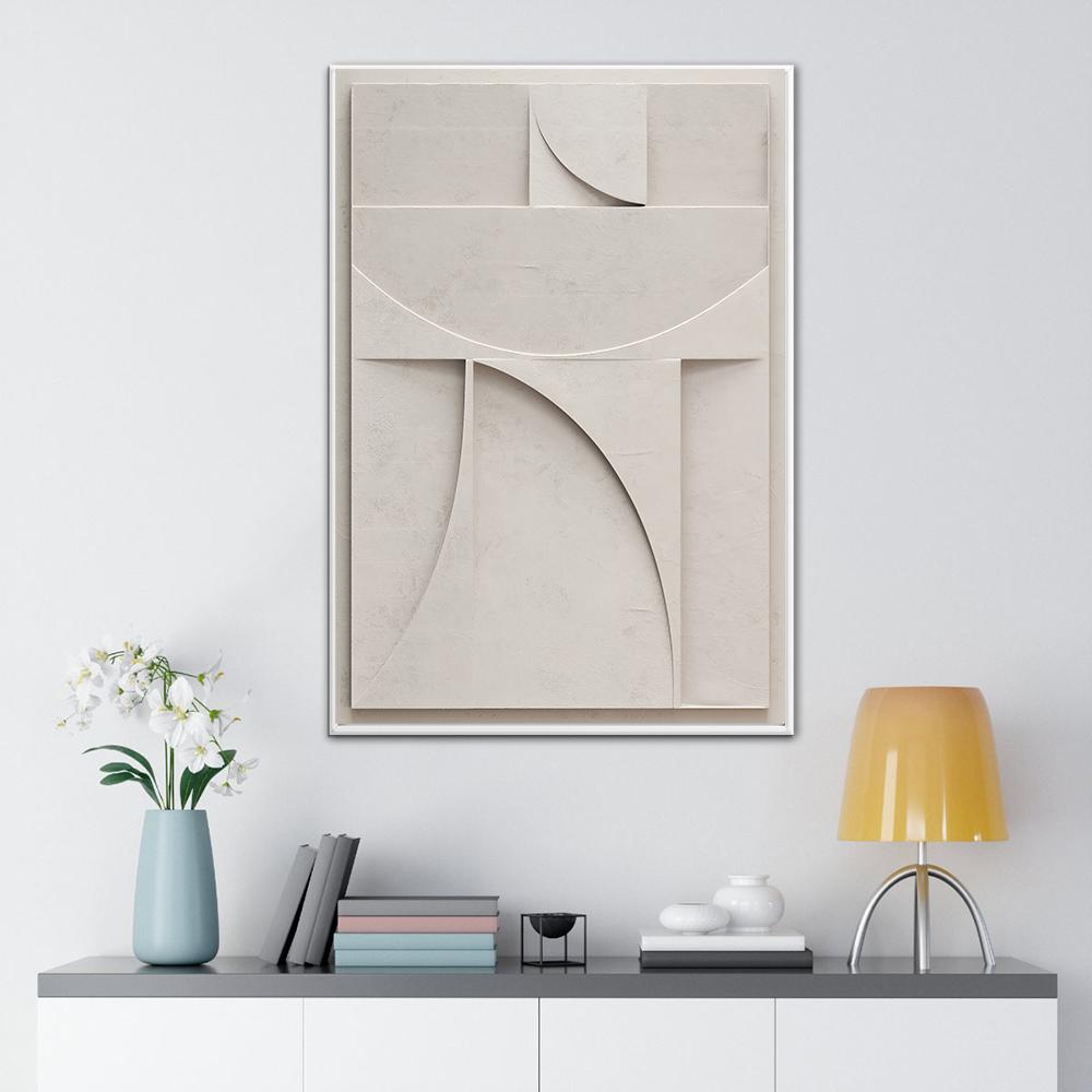 3D-effekt Abstrakt geometrisk väggkonst Posters Skriv ut Canvastavlor Wabi Sabi Moderna bilder för rummet Hem Salong Inredning Cuadros