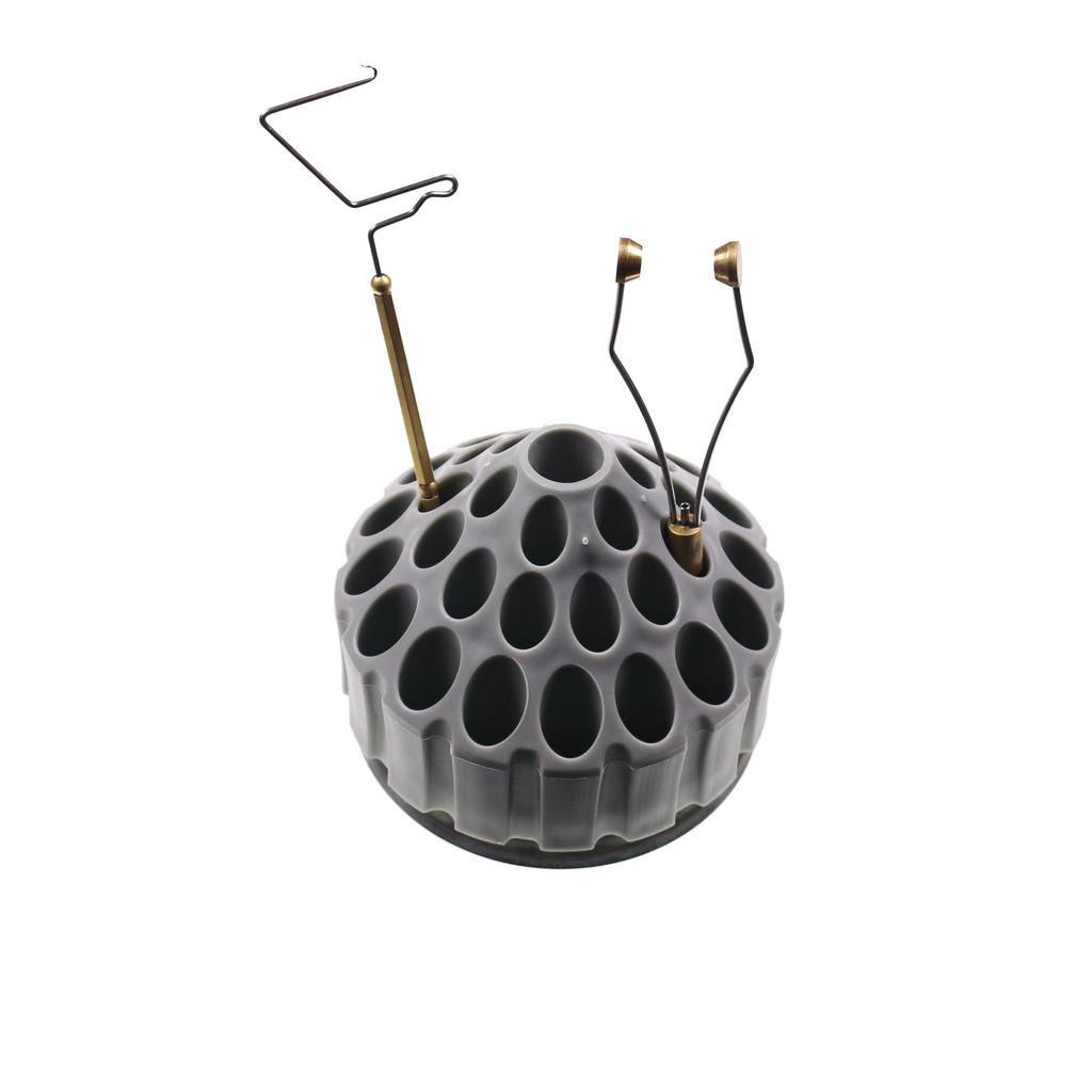 Wifreo 10,2*8 cm rotativ instrumente de legare a muștelor organizator statie stand cu 34 găuri de depozitare instrument de depozitare ace cutii rotite pentru bricolaj