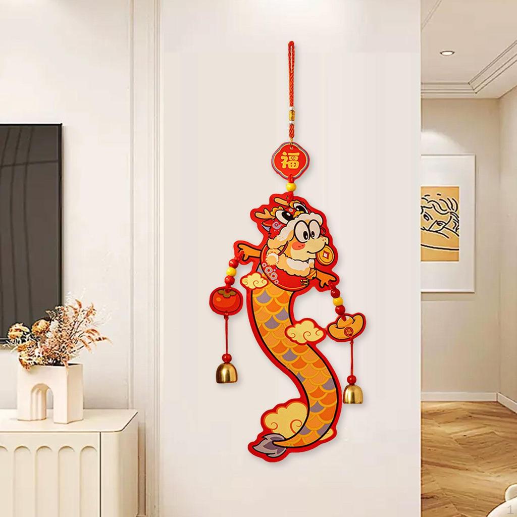 Cartoon Chinese Year Blessing Hanging Decoration Bell Pendant Lightweight Lunar