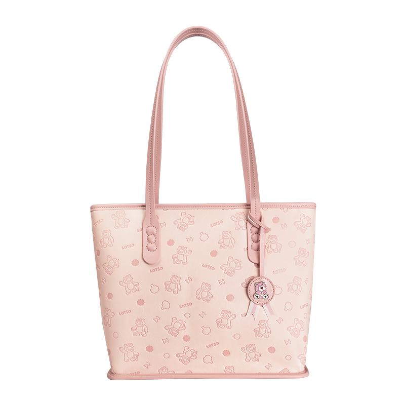 New Disney Synthetic Leather Tote Bag, Shoulder Bag Women's Pink BMK-72612