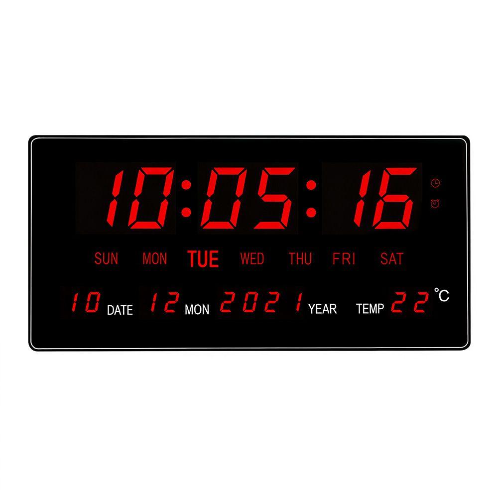 Accurate Timekeeping Digital Hanging Clock Large Screen LED Electronic Date Clock Home Use