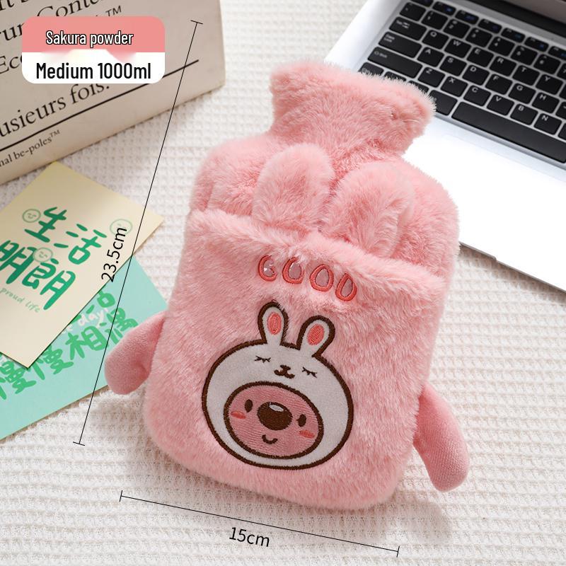 Large Hot Water Bottle - Versatile Hand Warmer & Belly Heat Pack with Water Injection