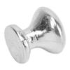 8 Pieces 1:12 Scale Miniature Round Head Knobs, Dollhouse Door Handles, Mini Drawer Pulls, Dollhouse Accessories (Silver)
