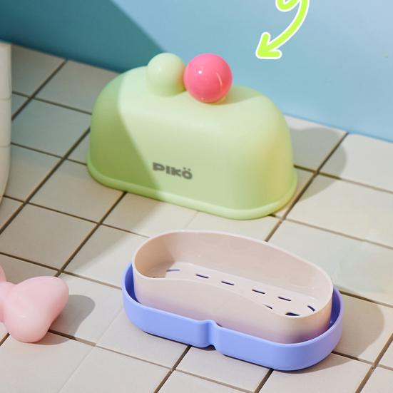 Cestovní pouzdro na mýdlo Držák Podnos na mýdlo ve tvaru dortu Dekorativní miska na mýdlo Přenosná nádoba na mýdlo pro kempování Tělocvičnu Koupelnu