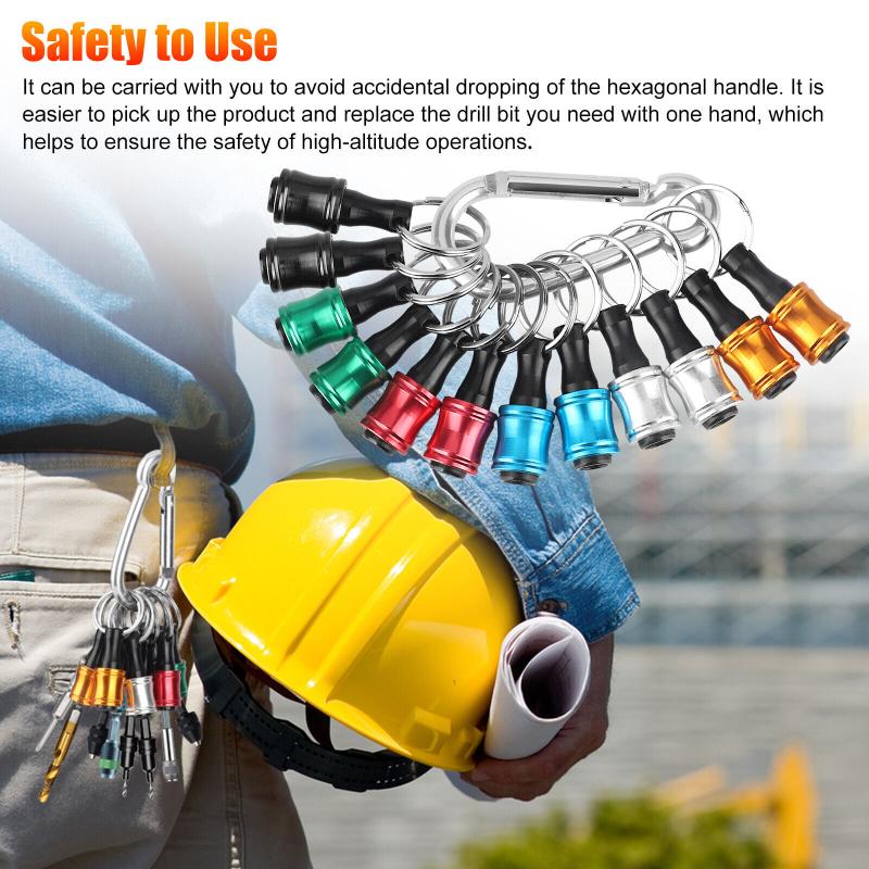 Satın alın Drill Bit Holder 1/4 Inch Hex Shank Keychain Extension Bar