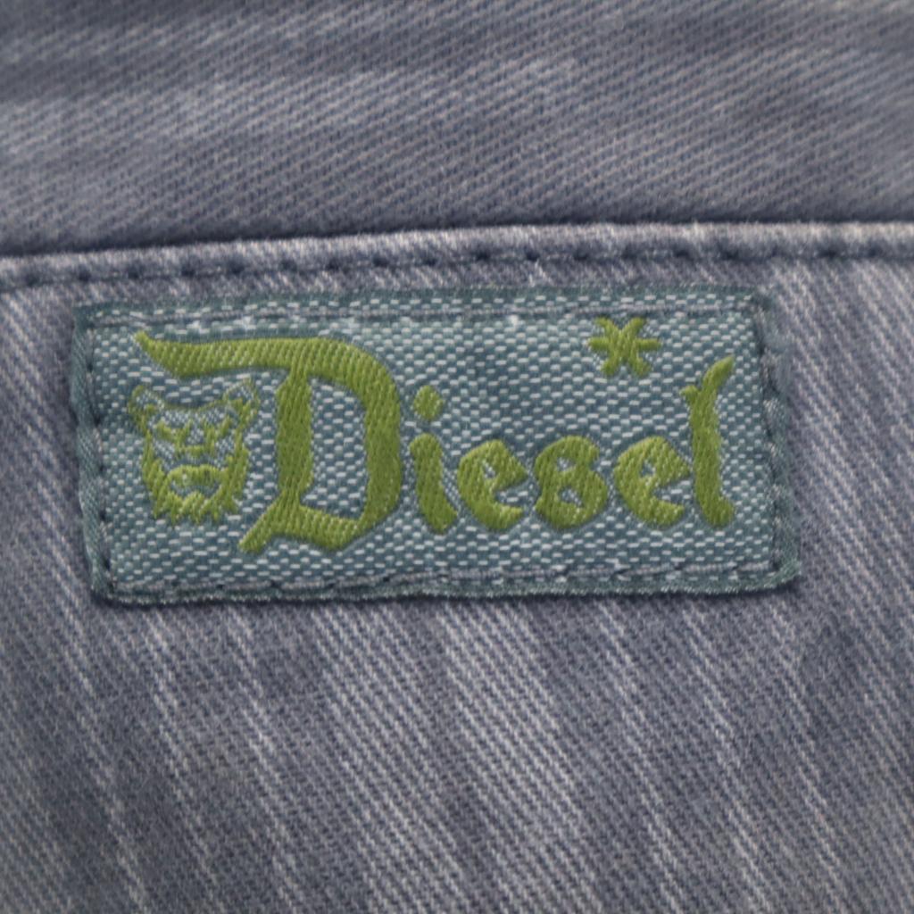 Diesel Striped Pattern Pants W34 Gray Men's Used