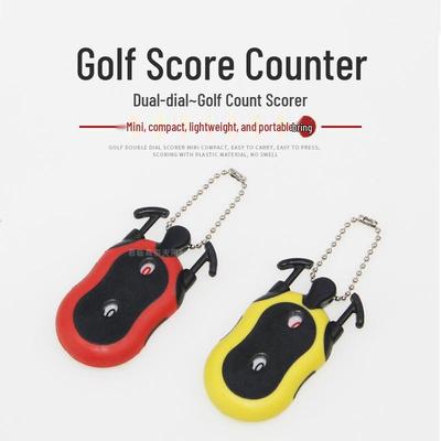 Doppelzifferblatt Golf-Scorezähler für zwei Spieler - Platz-Scoring-Zubehör