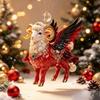 Acrylic Goat Hanging Ornament 2D Flat Animal Hanging Decoration  Holiday Party Decor