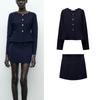 Fall and Winter New Women's Knitted Skirts 9598242 Short Skirt Hem Plain Stitch Outwear 9598241