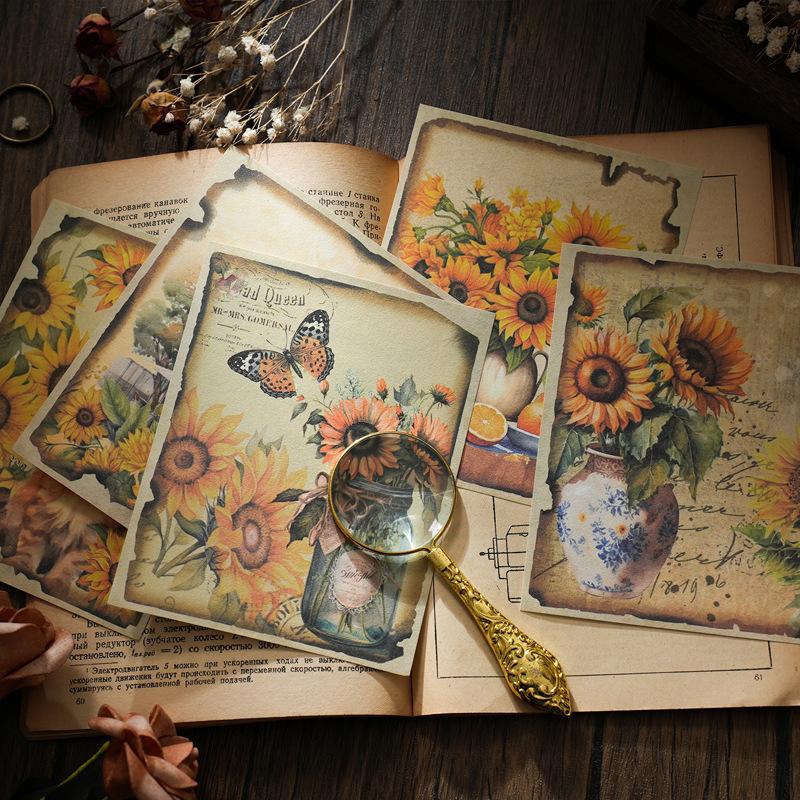30 Pcs Vintage INS Decorative Material Paper DIY Diary Album Scrapbooking Material Hand Made Junk Journal Supplies