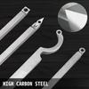 Wood Turning Tools for Lathe 4 PCS Set, Carbide Lathe Tools with Diamond Shape, Round, Square Cutters, Turning Lathe Chisels with Comfortable Grip