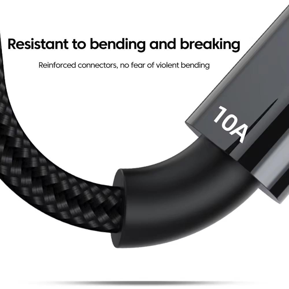 120W 10A Fast Charge USB Type C Cable For Xiaomi Redmi Note 14 Fast Charging Cable For Samsung Huawei Honor Oneplus POCO OPPO