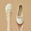 Mary Jane small leather shoes with cheongsam horse dress women's new flat soft-soled single shoes one pedal