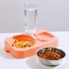 Dog Bowls Stainless Steel Dog Food Bowl Automatic Cat Drinking Bowl Double Bowls for Dogs Feeding Detachable Dogs Water Bowl