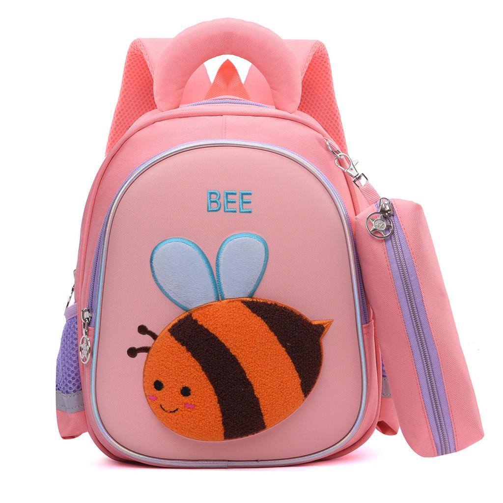 Butterfly Dragonfly Childrens Backpack Large Capacity Layered Storage Zipper