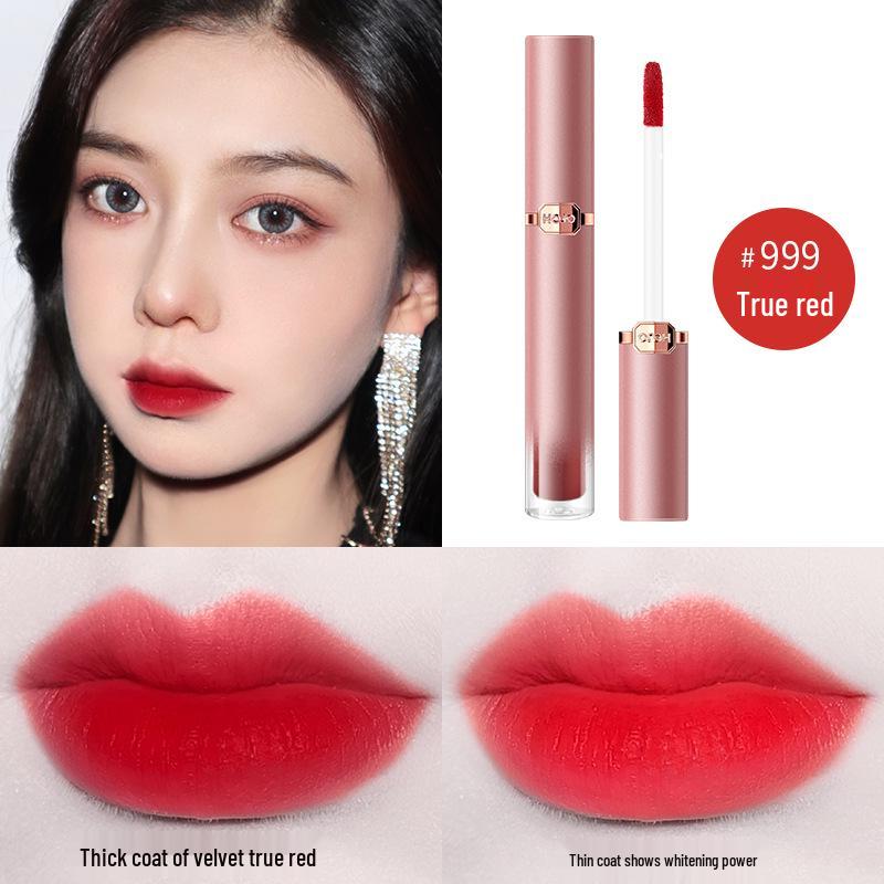 

HOJO8099 Velvet Air Lip Glaze: Long-lasting, Waterproof, Non-stick, Highly Pigmented Lipstick
