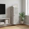 Wall Mounted Cabinet Concrete Grey 33 x 34.5 x 90 cm Particleboard