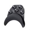 Salon Bowl Neck Rest with Suction Cups Non Slip Barbershop Use for Wash Basin Black Ergonomic Design