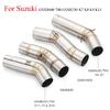 K7 GSXR 600 750 GSXR700 GSXR750 Motorcycle Exhaust Muffler Middle Link Pipe Tube Slip On For Suzuki GSX R600 R700 R750 K7 K8